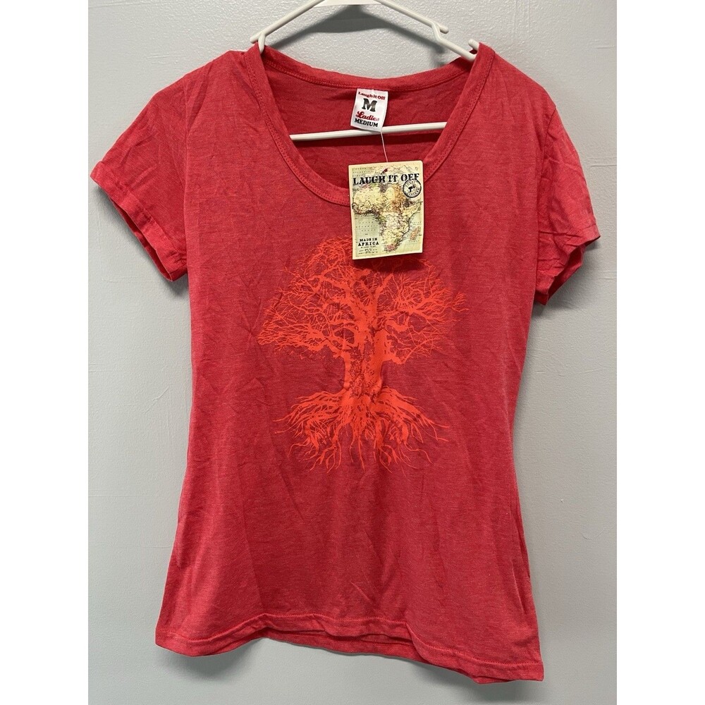 Laugh It Off Women's Graphic Print T-Shirt M Short Sleeve Made in South Africa
